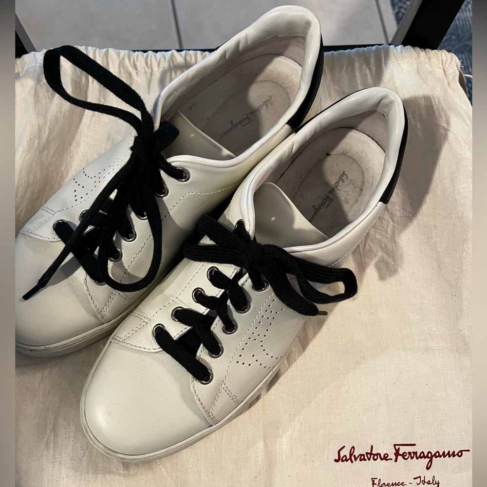 Salvatore Ferragamo Leather Sneakers
